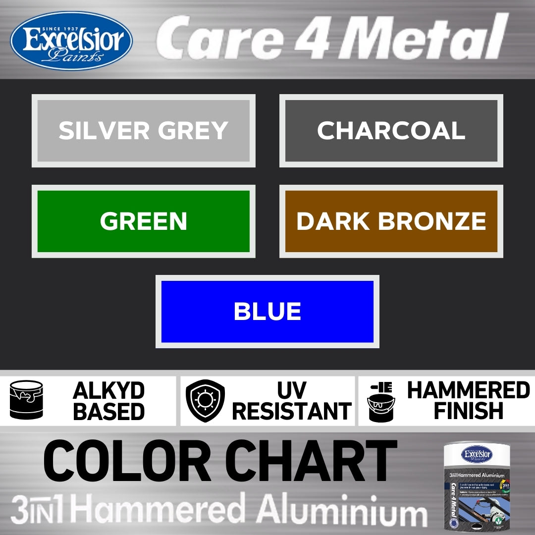 Excelsior 3in1 Hammered Aluminium - Colors