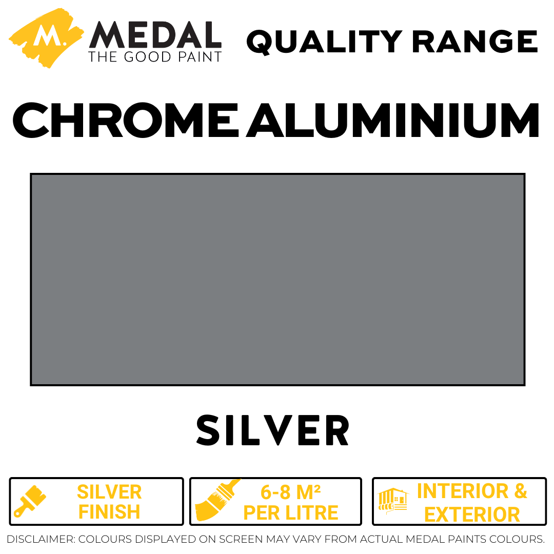 Medal Chrome Aluminium - Silver Finish