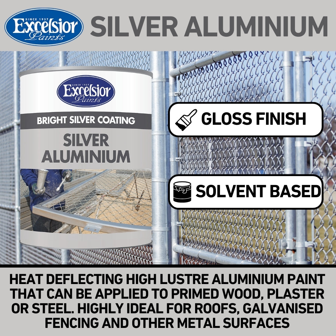 Excelsior Silver Aluminium Paint | BHT Paint Store