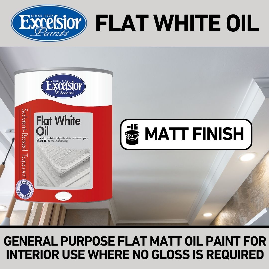 Excelsior Flat White Oil - Flat Matt Finish