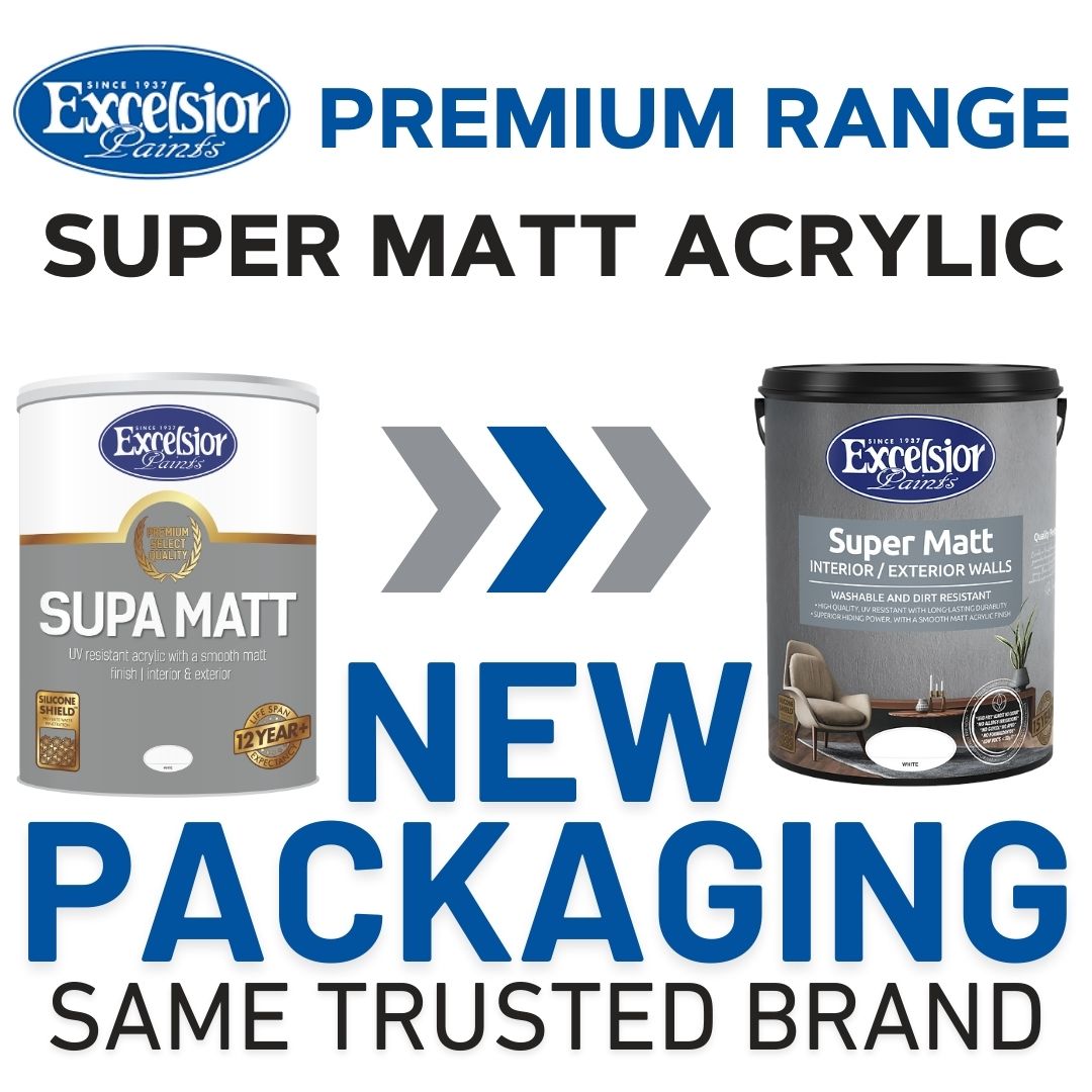 Excelsior Premium Supa Matt Acrylic - Matt Finish