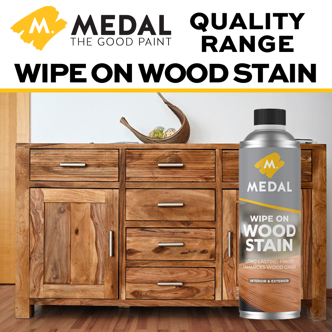 Medal Wipe on Wood Stain - Gloss Finish