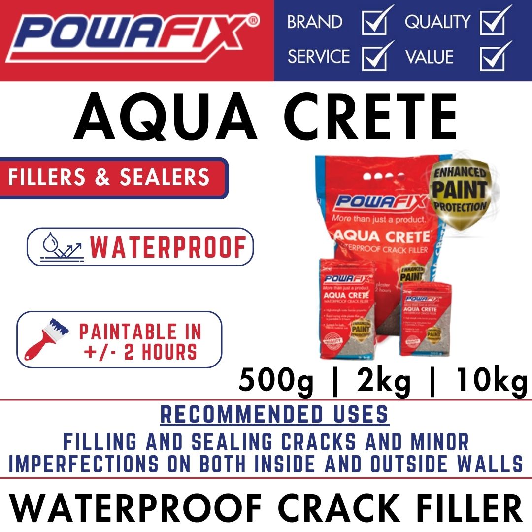 Powafix Aqua Crete Crack Filler | BHT Paint Store