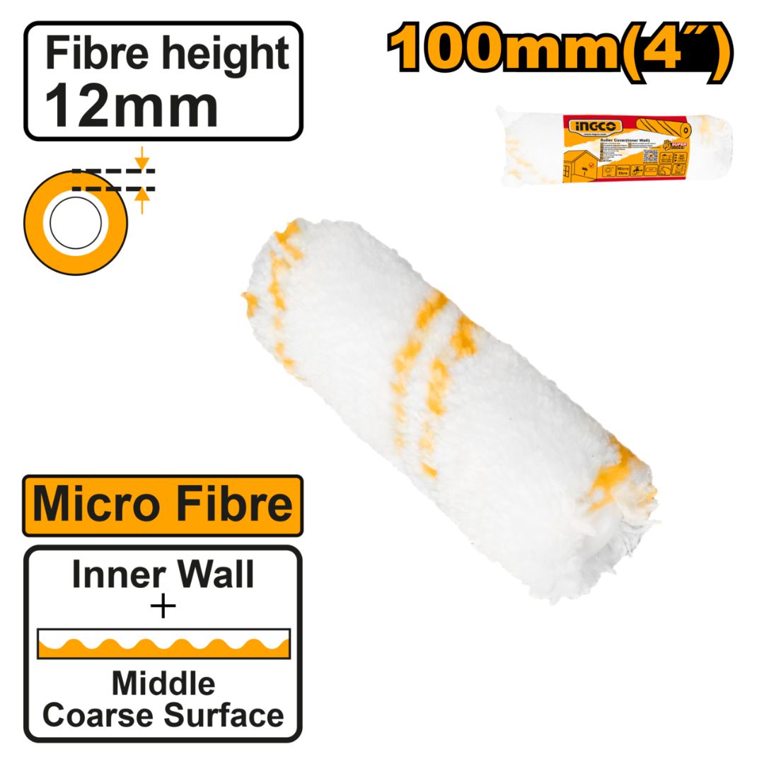 Ingco Paint Roller Mini Cylinder - Medium Surfaces