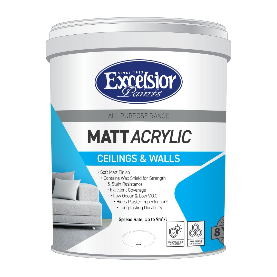 Excelsior All Purpose Matt Acrylic 20L