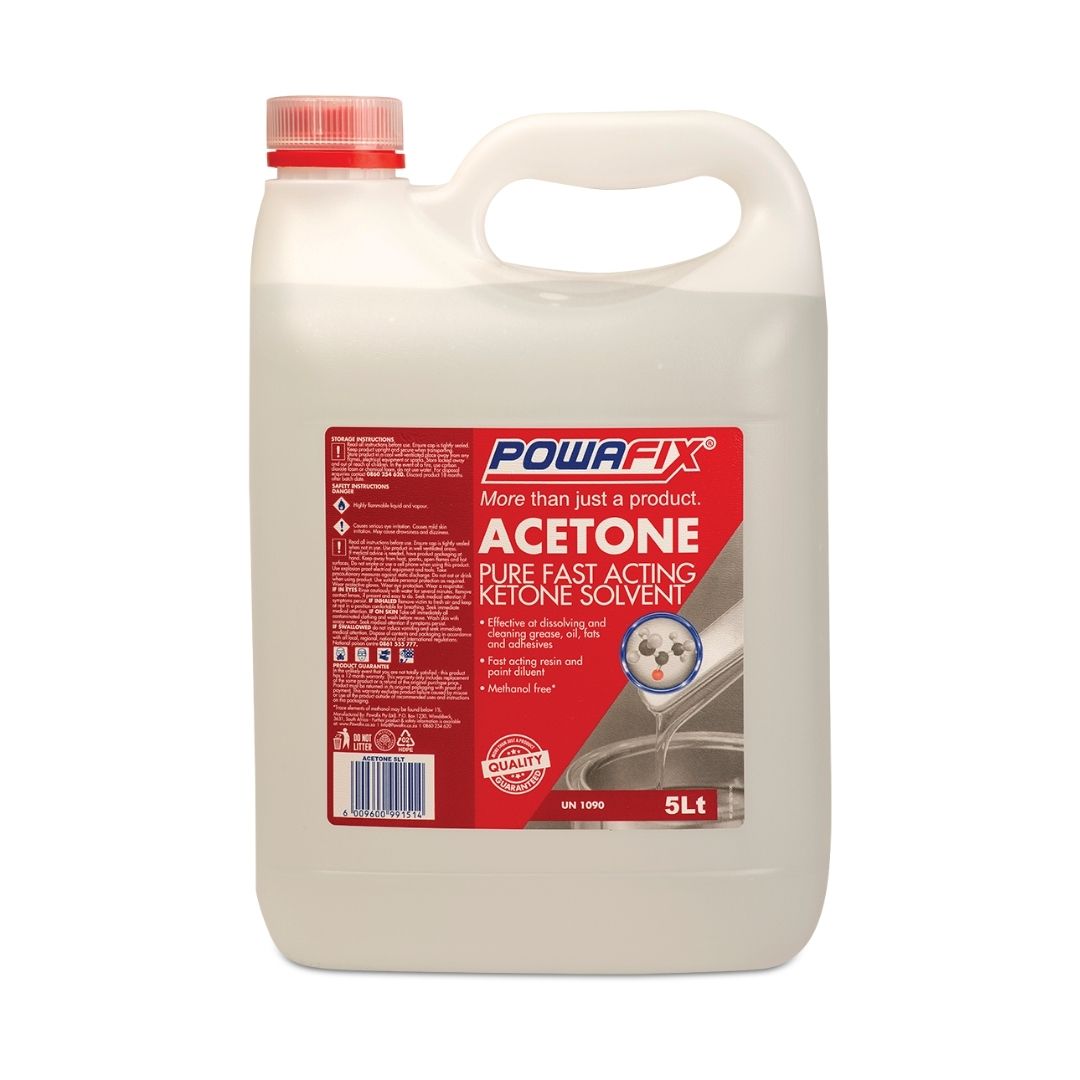 Powafix Acetone - Pure Ketone Solvent