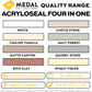 Color sheet for Medal Acryloseal Four in One 