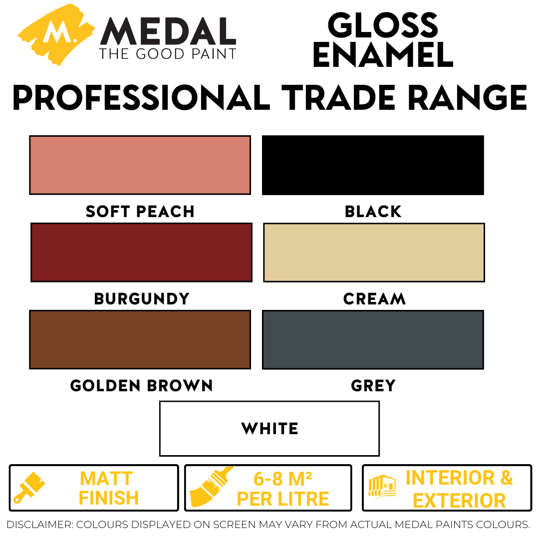 Medal Professional Gloss Enamel | BHT Paint Store