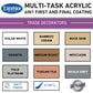 Excelsior Trade Decorators Multi Task Acrylic - Six in One