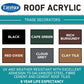 Excelsior Trade Decorators Roof Acrylic - Color Sheet