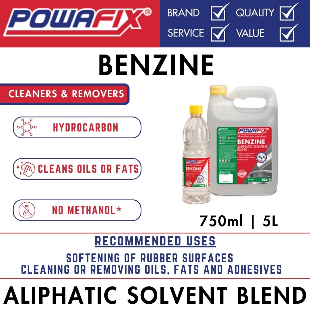 Powafix Benzine Cleaning Solvent - Aliphatic Solvent Blend