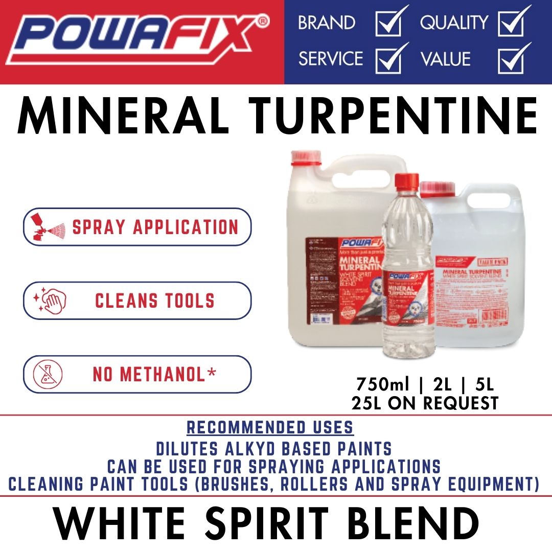 Powafix Mineral Turpentine - White Spirit Blend