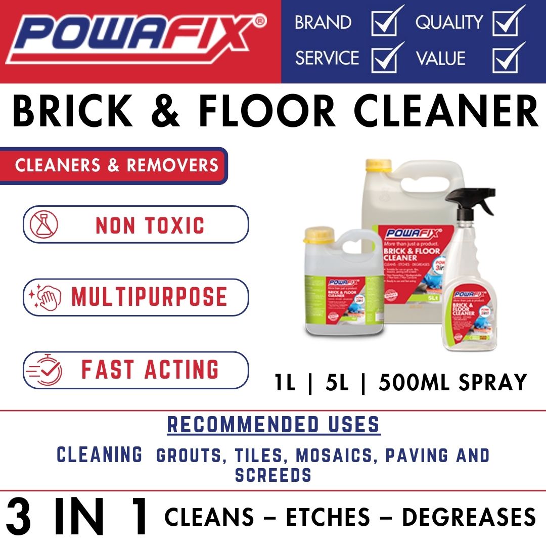 Powafix Brick and Floor Cleaner - Fast Acting